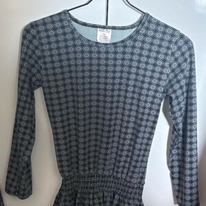 Matilda Jane Black and White Patterned Kids Blouse